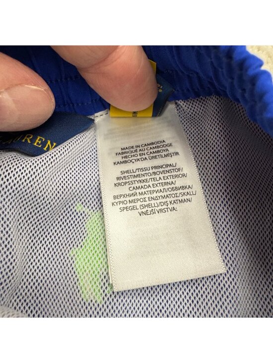 NWT Polo Ralph Lauren Men's All Over Pony Blue Swim Trunks, Size S - Picture 5 of 8